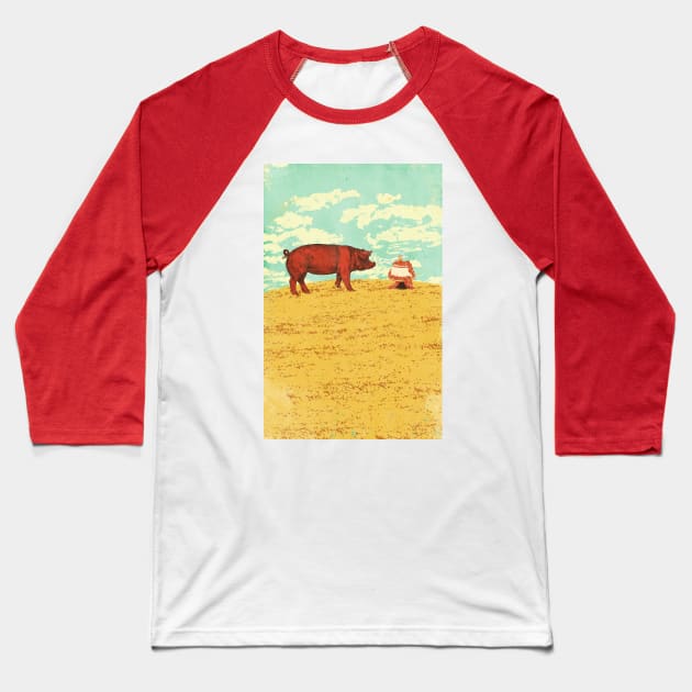 PIG PARTY Baseball T-Shirt by Showdeer